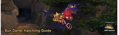 Get this pet's battle stats, read community comments, and discover other detailed info in its profile. Sun Darter Hatchling Guide To The Secret Pet Guides Wowhead