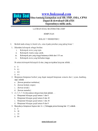Oleh karena itu jawaban x dari 4 x 6 adalah 2. 7 Latihan Soal Matematika Himpunan Smp