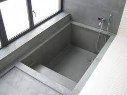 Concrete bathtubs for your dream bathroom: Sunken Tub With Steps Not So Much The Color And Materials But That It S Got Good Access Moderndesignbathrooms Tub Remodel Bathtub Remodel Sunken Tub