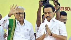 Since the early age, stalin was a robust and forceful child and due to his father's political involvement he started taking interest in politics at the age of stalin's imprisonment under misa while opposing the 'emergency' in 1975 had made him a strong person and he got more determined to bring the. Karunanidhi S Son Mk Stalin Rises To Become Dmk S Working President