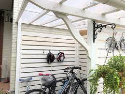 オリジナル木製サイクルポート 自転車置き場 おしゃれ 自転車 天然木