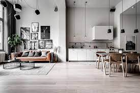 Strogij Skandinavskij Loft Dlya Molodoj Semi S Rebenkom Foto Idei Dizajn Idei Domashnego Dekora Loft Dizajn Planirovki Gostinoj