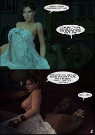 Lara Croft and Doppelganger, 3D Interracial - Cartoon Porn Comics