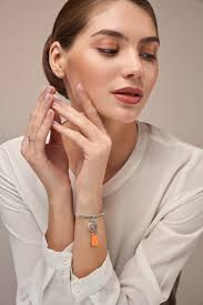 Buy Boho-chic Orange Tassel & Charm Bangle Bracelet, Stylish Bohemian  Accessories With Carnelian Online in India