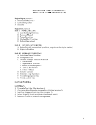 Maybe you would like to learn more about one of these? Pdf Sistematika Penulisan Proposal Penelitian Tindakan Kelas Ptk Andri Irnanda Academia Edu