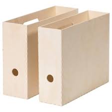 Knuff Magazine File Set Of 2 Plywood Ikea Magazine Files Ikea Office Organisation