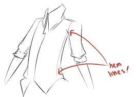 Draw a circle beneath this, with two smaller circles within. Anime 101 Clothing And Folds The Anime Palette