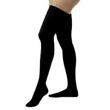 Pr 1 Opaque Women S Thigh High Firm Compression Stockings X Large Black Compression Stockings Stockings Thigh Highs