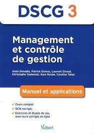Dscg 3 Management Et Controle De Gestion Gestion Manuel Exercice