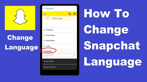 How To Change Snapchat Language Youtube