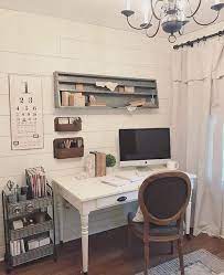 100 Charming Farmhouse Office Decor Ideas For Your Home Farmhouse Office Decor Home Office Space Farmhouse Office