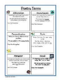 Figurative Language Reference Sheet Free Teaching Writing Teaching Language Arts Language Worksheets