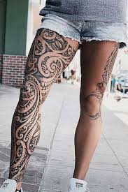 Tribal leg tattoos by hanumantra. 23 Badass Tribal Tattoo Ideas For Women Stayglam