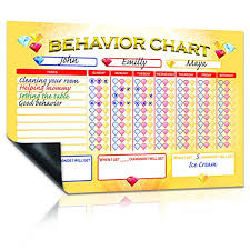 Magnetic Dry Erase Behavior Chore Chart 11x17 Reusable