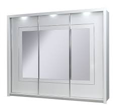 Einige unserer kleiderschränke mit spiegel lassen sich auch mit kleiderschrankmodulen der gleichen serie zu einer großen schrankwand verbinden. Kleiderschrank Hochglanz Weiss Panarea 250 Cm Mit Led Und Spiegel Neu Ebay