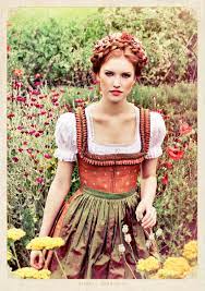 Lena Hoschek Tradition Spring Summer 2013 Oktoberfest Outfit Dirndl Oktoberfest Hair