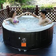 Goplus 4 Person Portable Inflatable Hot Tub For Outdoor Jets Bubble Ma Exceptional Findz Best Inflatable Hot Tub Portable Hot Tub Inflatable Hot Tubs
