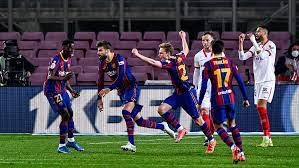 Barcelona vs sevilla head to head record, stats & results. Barcelona Vs Sevilla Score Barca Reach Copa Del Rey Final As Pique Braithwaite Rescue Trophy Chance Cbssports Com