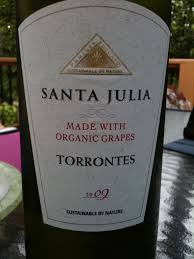 Santa Julia Torrontes Organic Grapes Wine Bottle Wine