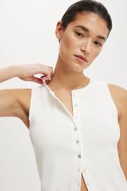 Bailey Button Detail Vest