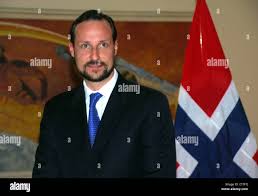 Prince Haakon Fidel Herrera Borunda and wife Rosa Borunda de Herrera visit  Prince Haakon and Princess Mette-Marit Veracruz Stock Photo