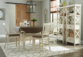 Dresser and chest feature breakfront pilasters with profiled mouldings. Ashley Bolanburg Two Tone 7 Pc Round Drop Leaf Counter Height Dining Set On Sale At Lakeland Furniture Mattress Serving Antigo Minocqua And Rhinelander Wi