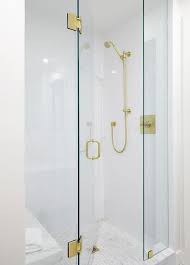 Hardware finishes view our hardware finshes. Seamless Glass Shower With Brass Hinges A Brass Shower Door Handle And Brass Shower Kit Bathroom Shower Doors Shower Door Handles Glass Shower Doors