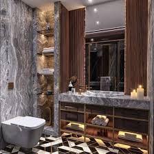 ديكورات حديثة حمامات فاخرة إسطنبول تركيا Bathroom Bathtub