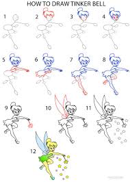 Pin By Lori Gagnon On How To Draw Drawing Cartoon Characters Easy Disney Drawings Tinkerbell Drawing