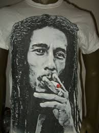 Zion Rootswear Streetwear Bob Marley White Tee Shirt Men's Size Small