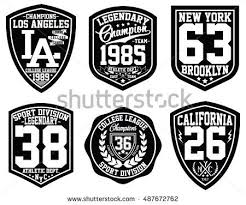 College Graphic Set Typography T Shirt Graphics Vectors 1 Parches Textos Pinterest Typography Graphics And College