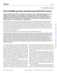 PDF) Early Neolithic genomes from the eastern Fertile Crescent