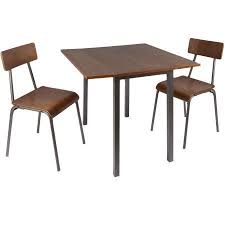 Better Homes And Gardens Berkeley 3 Piece Wood Metal Dining Set Gray Homedecorideasdiy Primitive Dining Rooms Metal Dining Set Dining Chairs