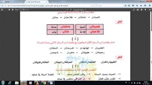 حل تمارين القواعد اسم المثنى واعرابه للصف الخامس الأبتدائي 2018 Youtube