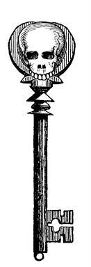 Beautiful bat on a skeleton skull, with candles. 12 Skeleton Key Clipart The Graphics Fairy