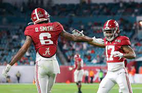 Devonta smith is coming to philadelphia after an impressive run at alabama.read more chris o'meara / ap. Tua Tagovailoa Reacts To Dolphins Drafting Jaylen Waddle Jalen Hurts Excited Eagles Take Devonta Smith Al Com
