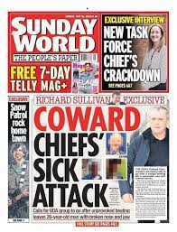 Find stories, updates and expert opinion. Today S Front Page Northern Ireland Sunday World Facebook