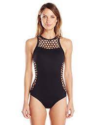 Seafolly Women S Mesh About High Neck One Piece Swimsuit At Amazon Women S Clothing Store One Piece High Neck One Piece Swimsuits