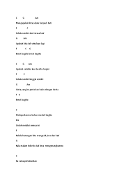 Chord / kunci gitar moza medley ( urusan hati ) intro : Chord Gitar Pdf
