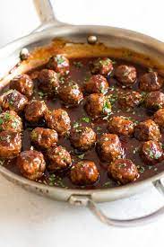 Sweet Spicy Meatball Bites Recipe Spicy Meatballs Recipes Appetizers Easy Finger Food