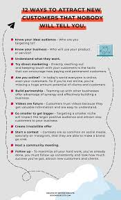 Ways To Attract New Customers Infographic By Beyond Execute Customer Service Ideas Marketing Strategy Social Media Social Media Business Business Marketing