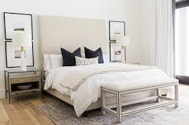 The bedding is a mix of vintage pillows with coyuchi. Modern Mountain Home Studio Mcgee