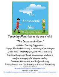 Includes detailed chapter by chapter summaries and multiple i have aced all my essays and writing assignments since using supersummary. The Lemonade War By Jacqueline Davies Novel Activities Novel Activities Interactive Notebooks Reading Book Study