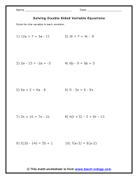 You will start by learning how to evaluate them and interpret their meaning. Solving Double Sided Variable Equations Algebra Equations Equations Solving Equations