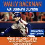1986 World Series Champion Wally Backman Autograph Signing