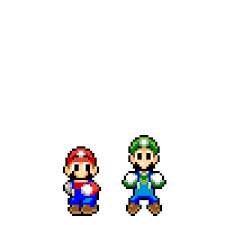 Pixilart - Mario & Luigi Dancing by RetroMarioGamer