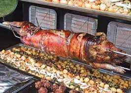 Cochon de lait aux herbes à la broche. Recette Porcelet Farci A La Broche Mobigrill