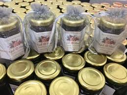 Custom doorgift ya sayang2 semua. Strawberry Or Blueberry Jam In A Jar Wedding Favor Favour Doorgift Door Gift Berkat Kahwin Tunang Event Food Drinks Gift Baskets Hampers On Carousell