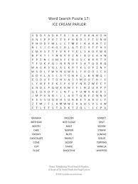 ice cream word search