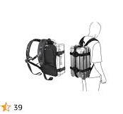 Rucksack-Tragesystem mit verstellbarem Gurt - ideal für den Transport von  kleinen bis mittelgroßen Hartschalenkoffern/Handgepäck.